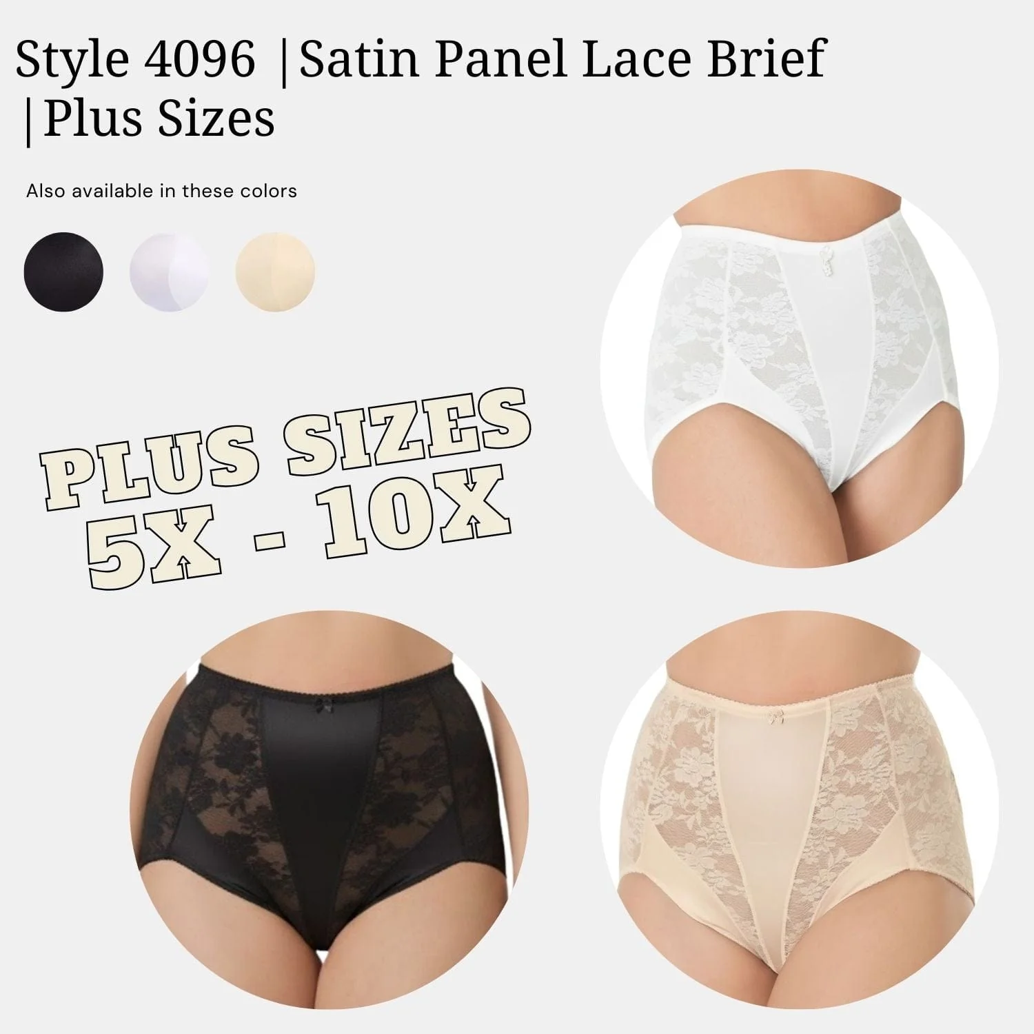 Style 4096 | Lace Brief | Plus Sizes - Image 8