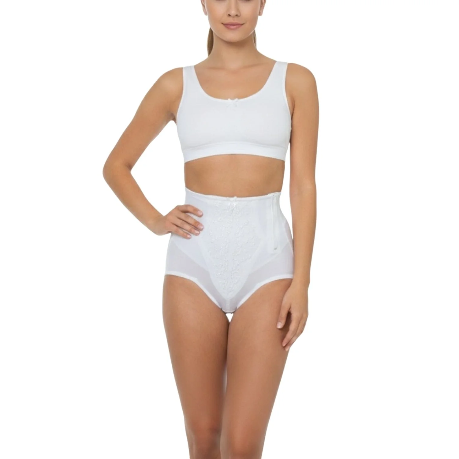 Style 4085 | High Waist Brief (Side Zipper) - Image 6