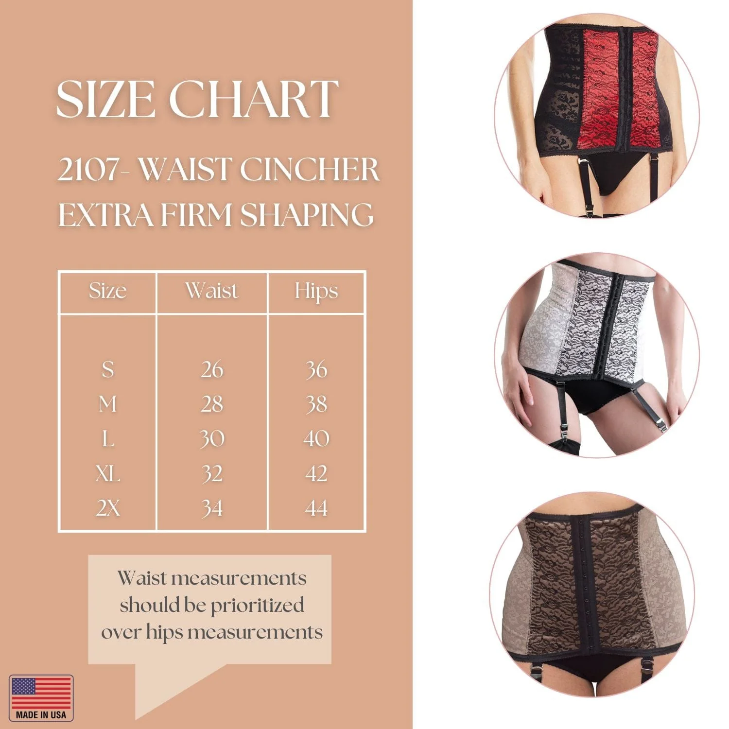 Style 2107 | Waist Trainer / Cincher Extra Firm Shaping - Image 4