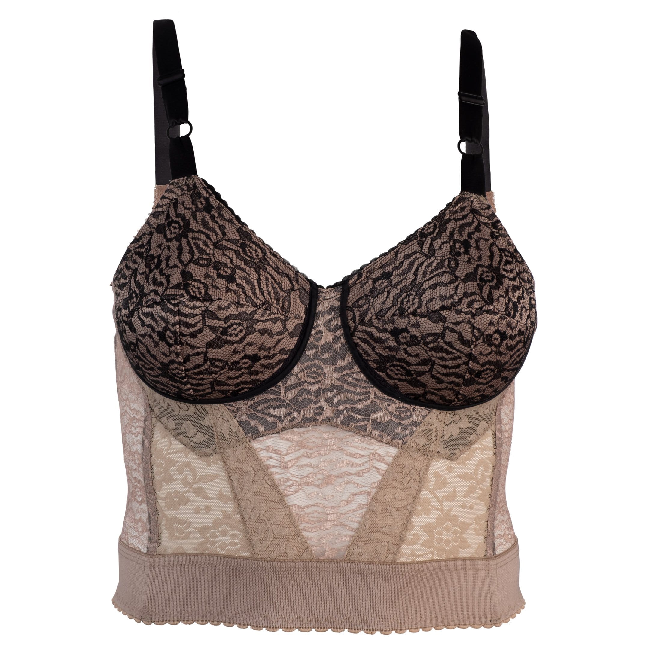 Style 2202 | *Mocha Black* - Longline Wireless Expandable Cup Bra - Image 3