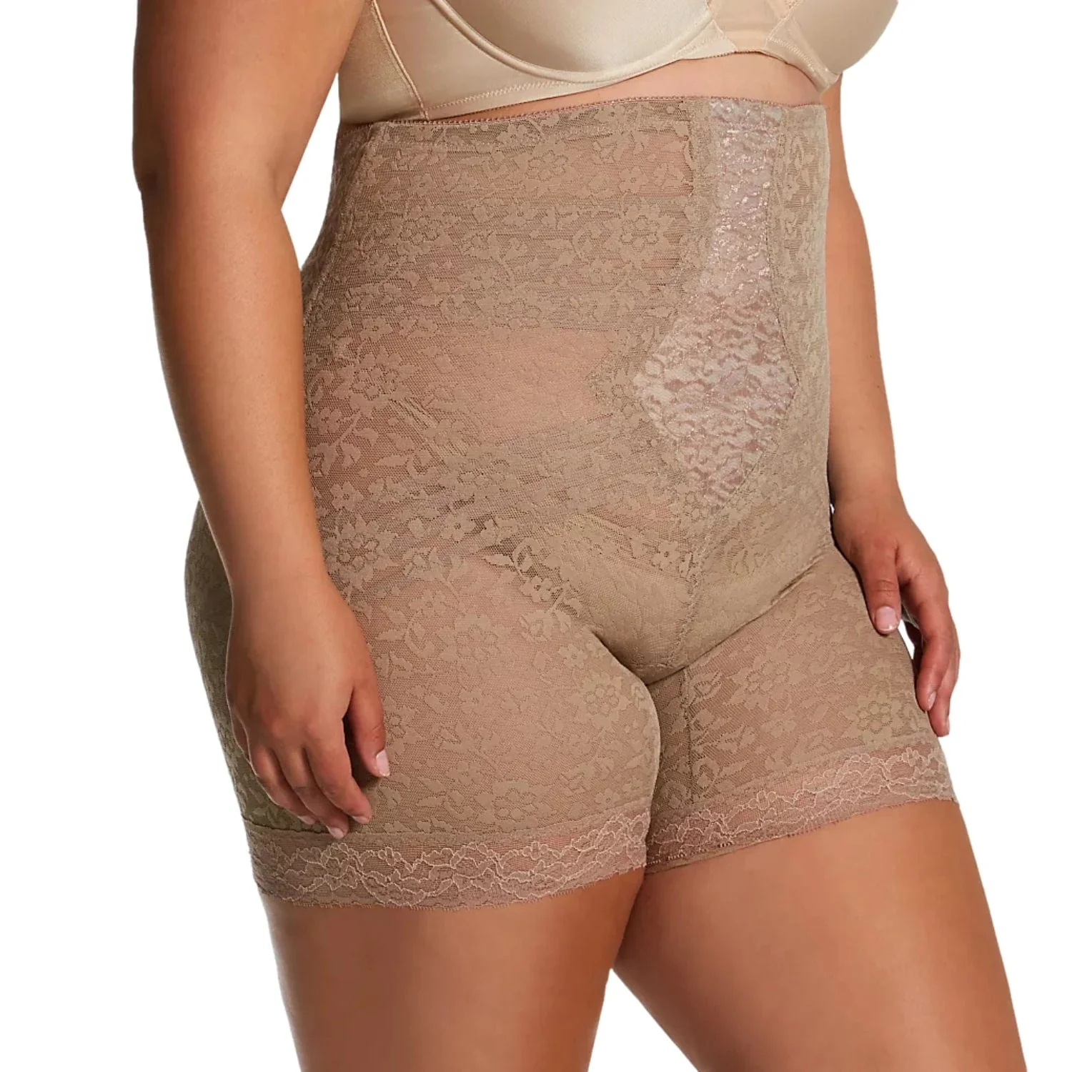 Style 6207 |  No Roll High Waist Lace Thigh Slimmer with Extra Firm Support - Image 32