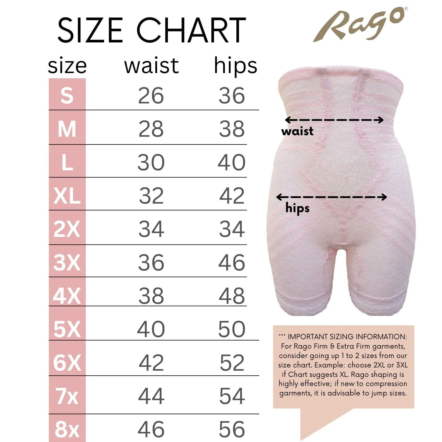 Style 6207 |  No Roll High Waist Lace Thigh Slimmer with Extra Firm Support - Image 50