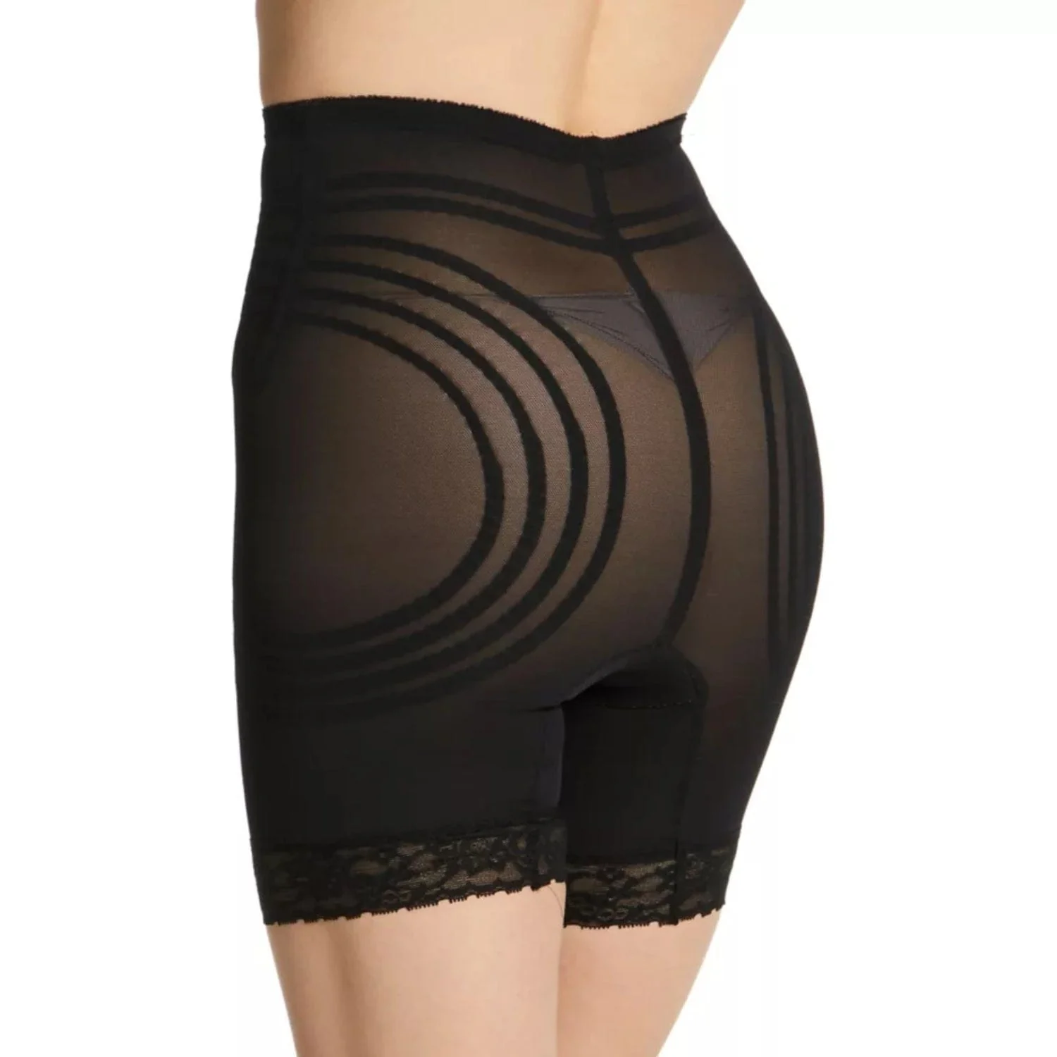 Style 6209 | Breathable High Waist Thigh Slimmer | No Roll Power Mesh Hourglass Shaper |  Firm to Extra Firm Support - Image 3