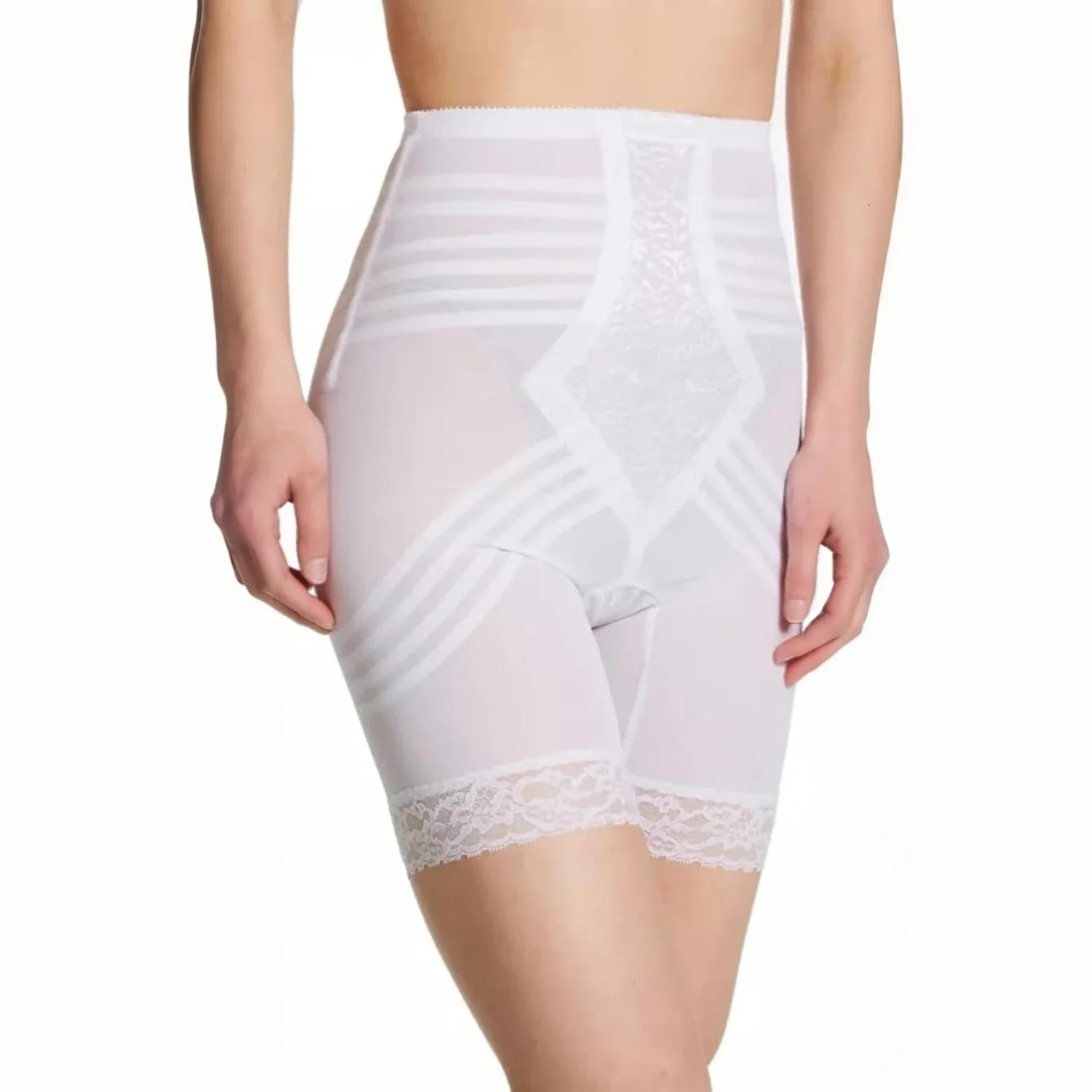 Style 6209 | Breathable High Waist Thigh Slimmer | No Roll Power Mesh Hourglass Shaper |  Firm to Extra Firm Support - Image 8