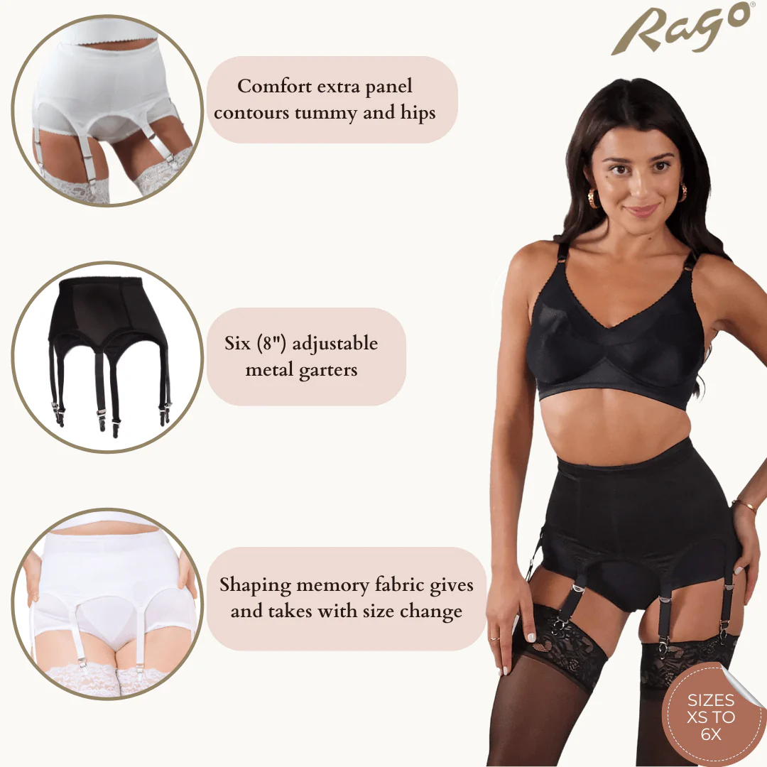 Style 72522 | Garter Belt | Six Metal Garters | Moderate Shaping & Tummy Control - Image 3