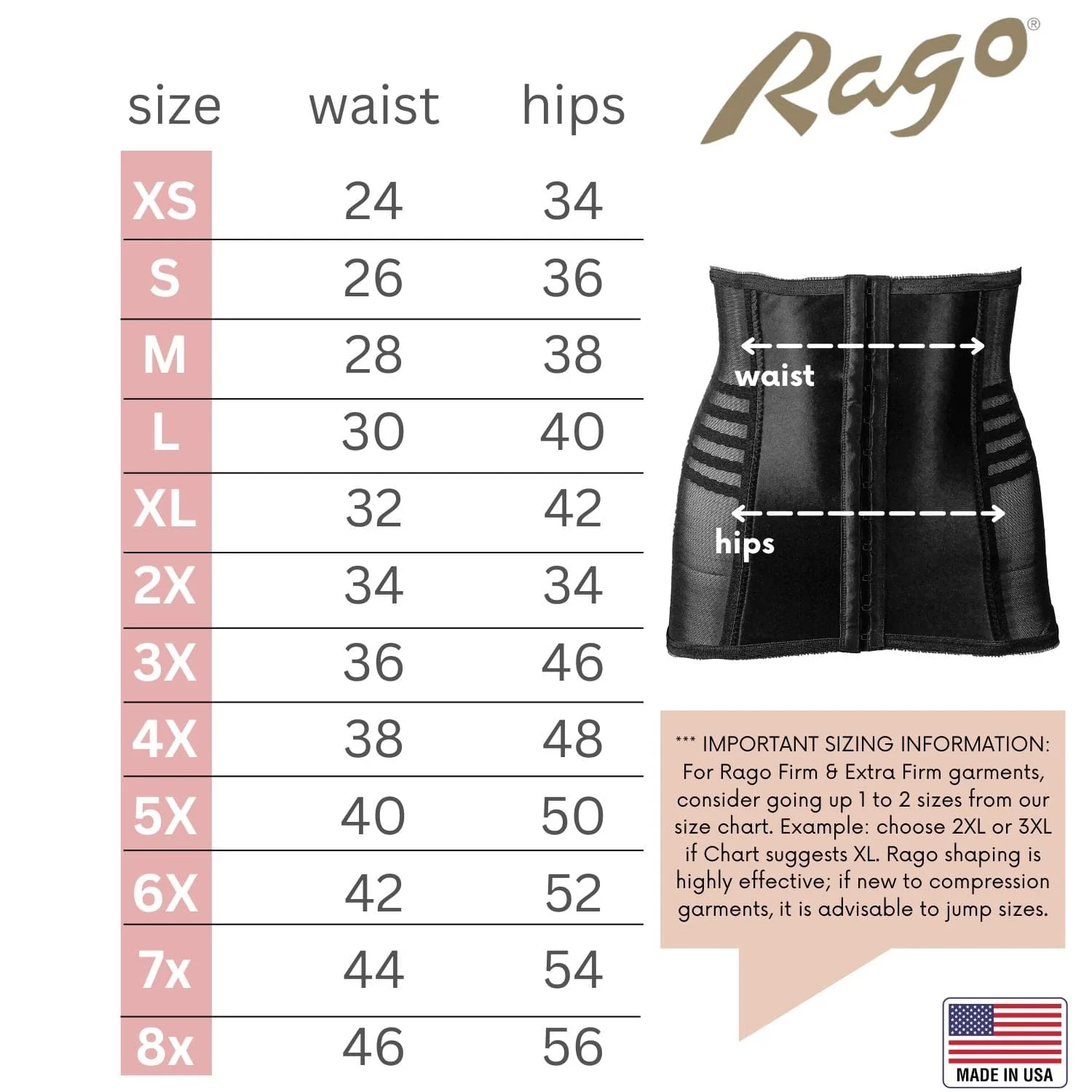 Style 821 | Shapette Powermesh Satin Panel Waist Cincher - Image 27