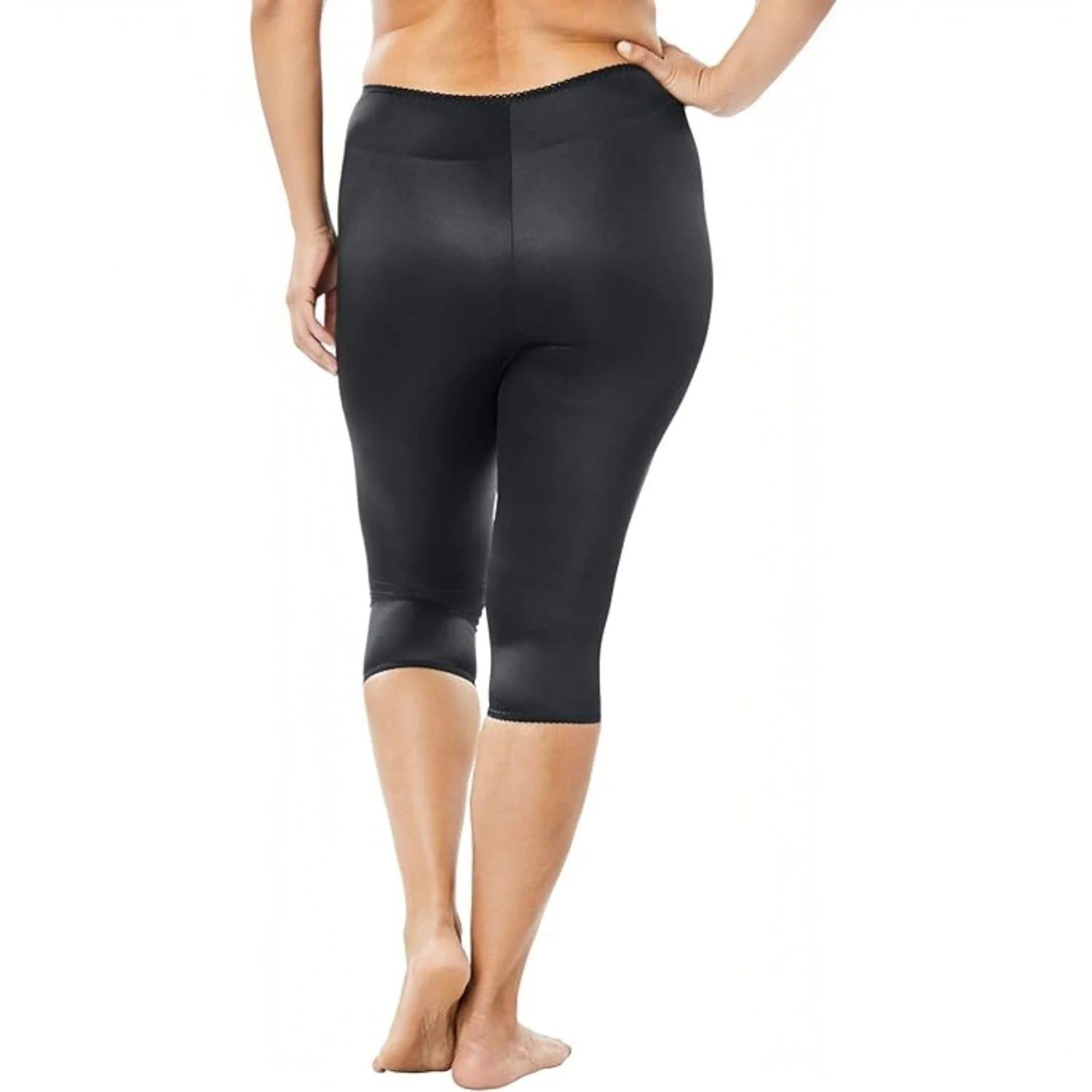 Style 920 | Capri Pant Liner Light Shaping | Satin 4-Way Stretch - Image 3