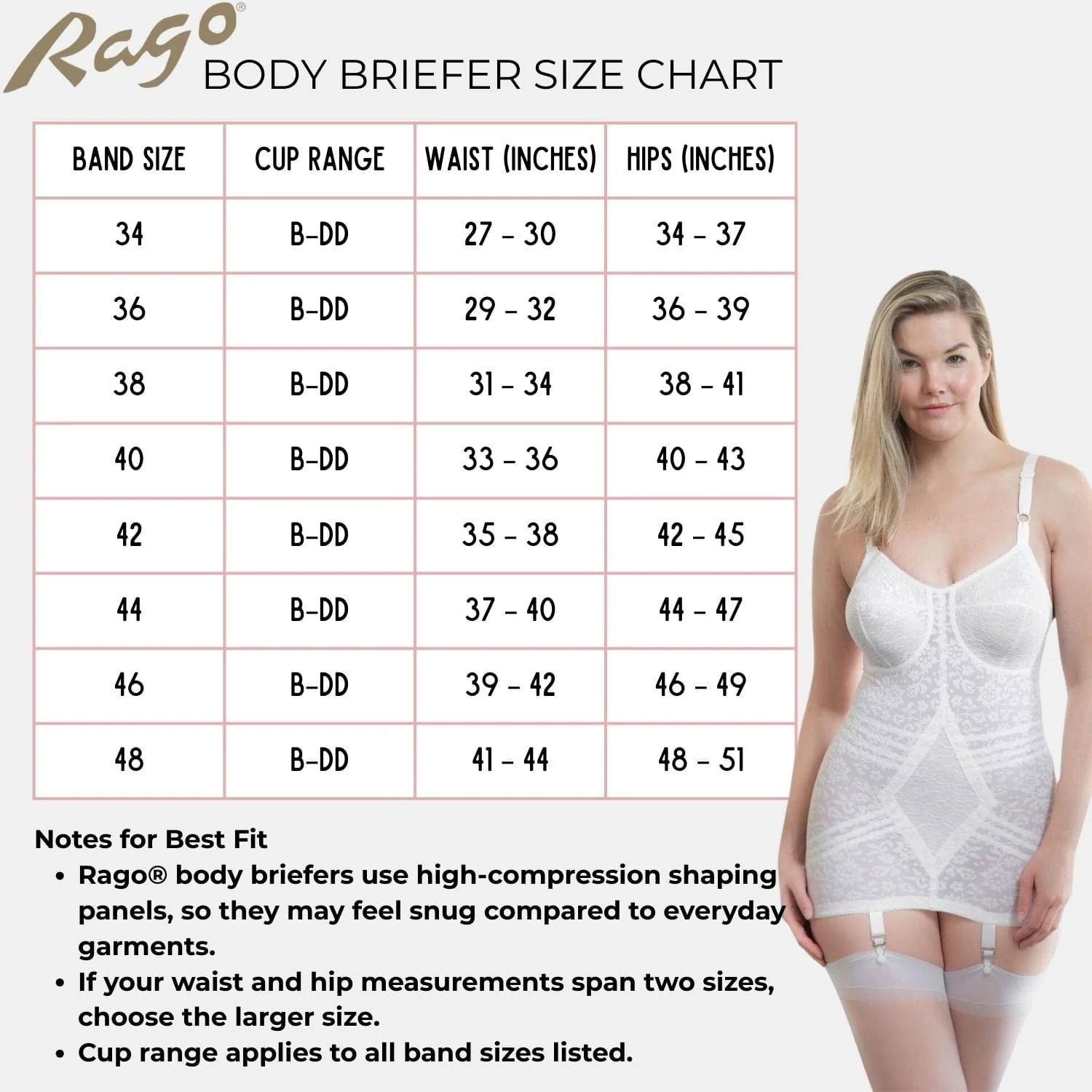 Style 9357 | Body Briefer Extra Firm Shaping  - White - Image 7